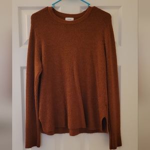 Burt orange sweater from Old Navy with slits on the sides. Size L